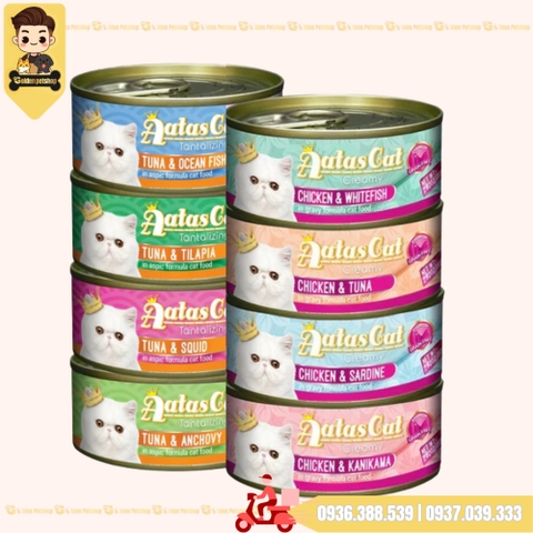 Pate cho mèo Aatas dành cho mọi lứa tuổi - lon 80g
