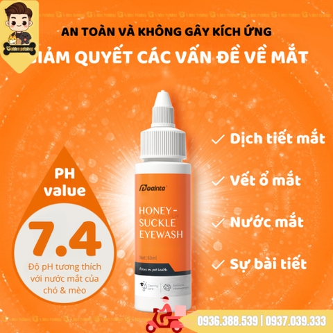 Nhỏ rửa dưỡng mắt Puainta - Chai 60ml