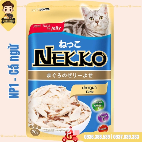 Pate cho mèo Nekko Jelly (dạng thạch) - gói 70g