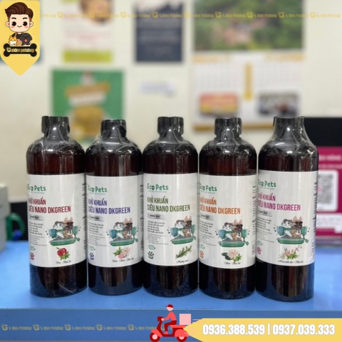 Xịt khử khuẩn trên chó mèo, môi trường  Nano DK Green