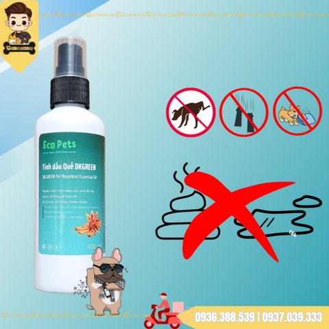Xịt ngăn chó mèo phóng uế, đi vệ sinh bậy DKGreen