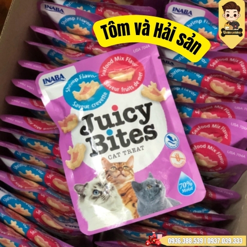 Bánh thưởng mềm cho Mèo INABA Juicy Bites - Nhiều vị