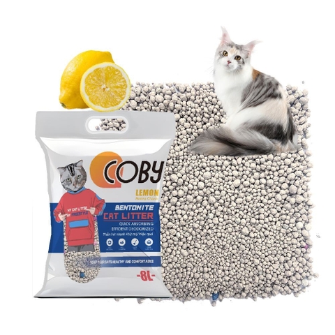 Cát vệ sinh cho mèo - Cát đất sét Coby 8L