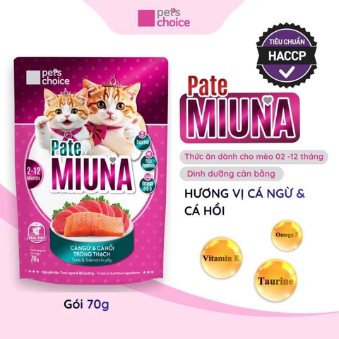 Pate mèo Miuna 70g