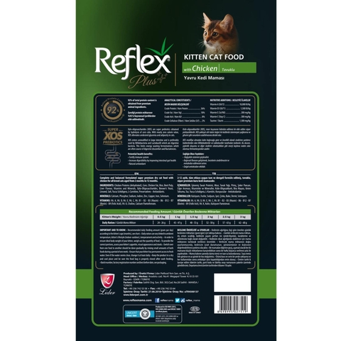 Thức ăn cho mèo Reflex Plus Kitten - mèo con dưới 12 tháng