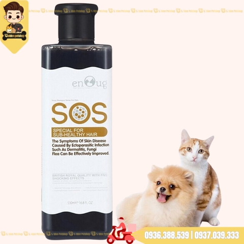 Sữa tắm cho chó mèo SOS - Nhiều loại - Chai 550ml