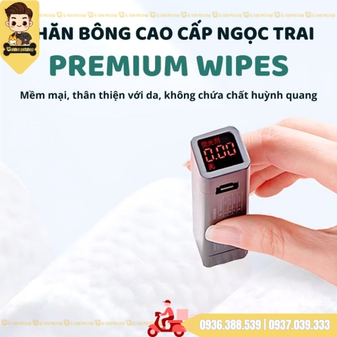 Khăn bông vệ sinh - Kèm lược chải nước Gravity