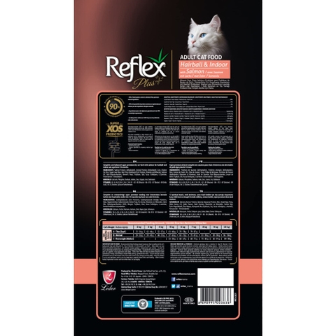 Thức ăn cho mèo Reflex Plus Hairball&Indoor - Ngừa búi lông cho Mèo
