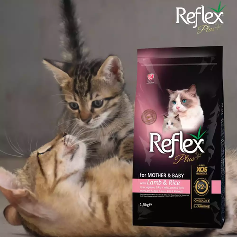 Thức ăn cho mèo Reflex Plus Mother&Baby - Vị Cừu cho mèo mẹ và mèo sơ sinh