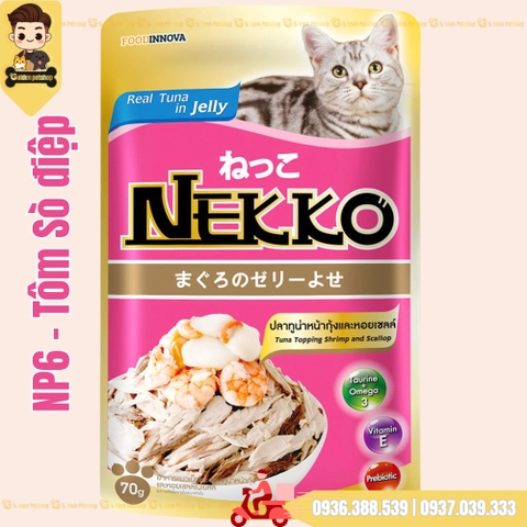 Pate cho mèo Nekko Jelly (dạng thạch) - gói 70g