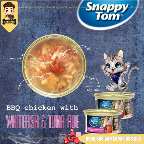 Pate cho mèo Snappy tom premium - lon 85g