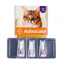 Nhỏ gáy trị ve rận, ngừa ghẻ, xổ giun cho mèo Advocate