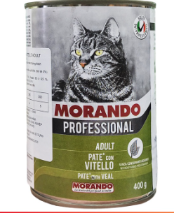 Pate cho mèo Morando - lon 400g