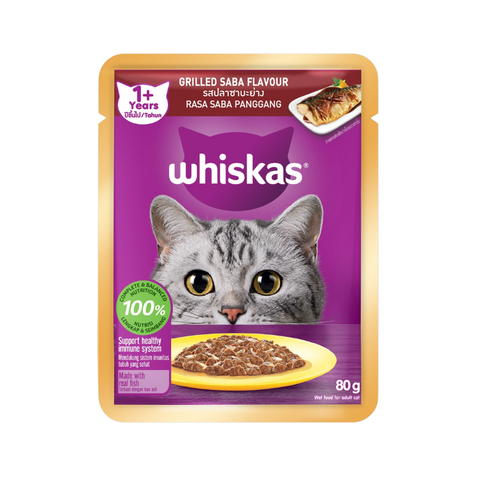 Pate cho mèo Con Whiskas Junior 2 đến 12 tháng tuổi - gói 80g