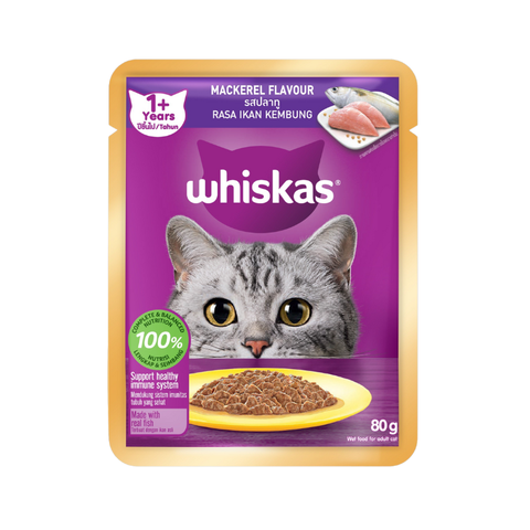 Pate cho mèo Con Whiskas Junior 2 đến 12 tháng tuổi - gói 80g
