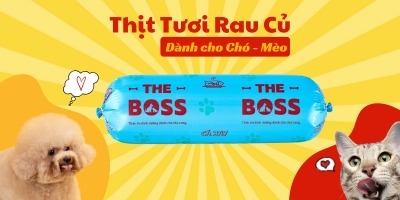 Thịt tươi rau củ cho chó mèo - Raw The Boss