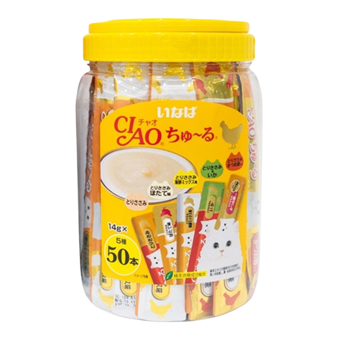 Súp thưởng cho mèo CIAO Churu Inaba 50 Thanh Chính Hãng