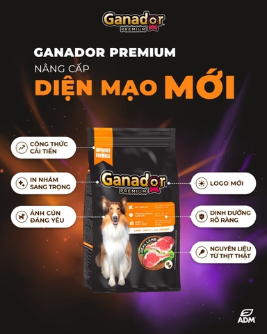 Hạt Ganador Adult Cho Chó Trưởng Thành Vị Cừu