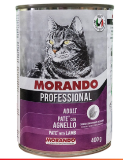 Pate cho mèo Morando - lon 400g