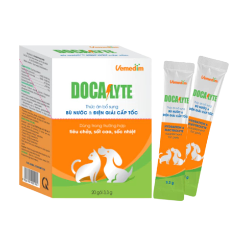Docalyte-Bù nước và điện giải cấp tốc cho chó mèo