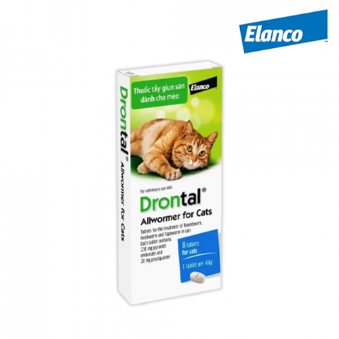 Thuốc xổ giun sán cho mèo Drontal