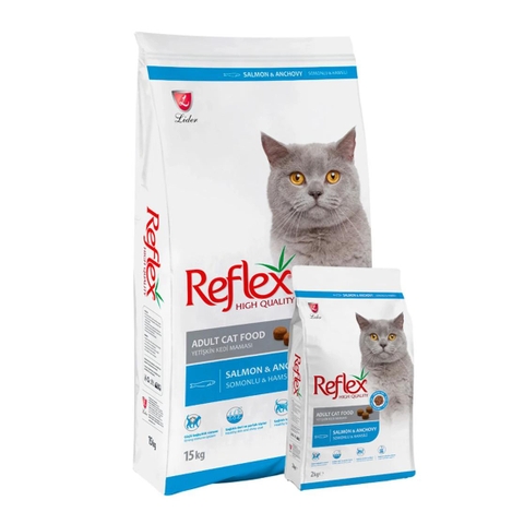 Thức ăn cho mèo Reflex Adult Salmon & Anchovy - Vị Cá hồi, cá cơm