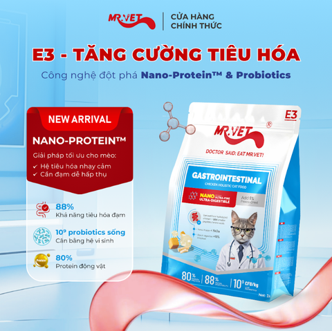 Hạt Mr.Vet 1kg Holistic dòng E cao cấp