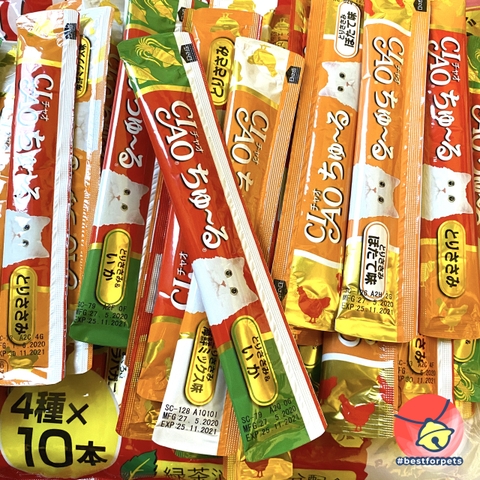 Súp thưởng cho mèo CIAO Churu Inaba 50 Thanh Chính Hãng