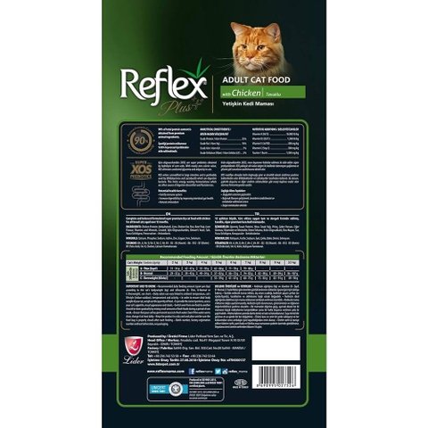 Thức ăn cho mèo Reflex Plus adult Chicken - Vị gà cho mèo trưởng thành