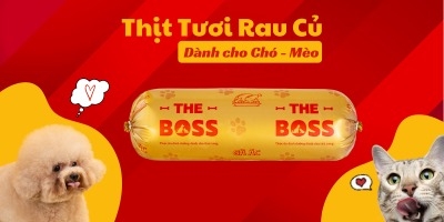 Thịt tươi rau củ cho chó mèo - Raw The Boss