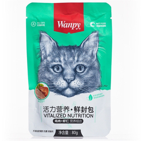 Pate cho mèo Wanpy (nội địa trung) - gói 80g
