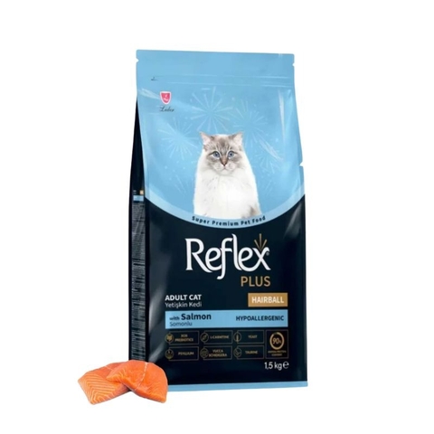 Hạt Reflex Plus Hairball Salmon cho mèo tiêu búi lông vị cá hồi 1.5kg
