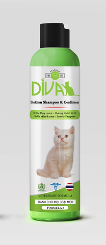 Sữa tắm cho mèo Diva - da nhạy cảm - Chai 260ml