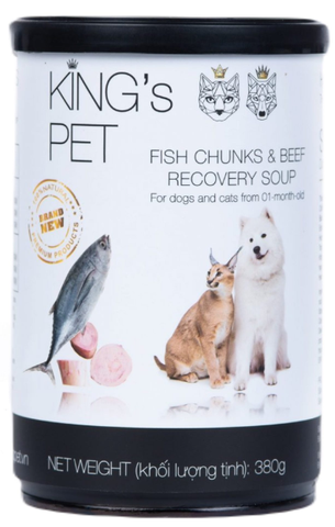 Pate cho chó mèo King's Pet - lon 380g
