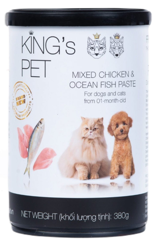 Pate cho chó mèo King's Pet - lon 380g