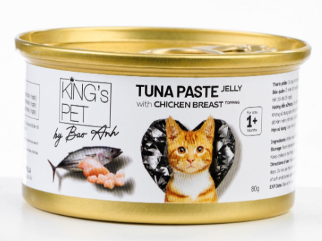 Pate cho chó mèo King's Pet - lon 380g