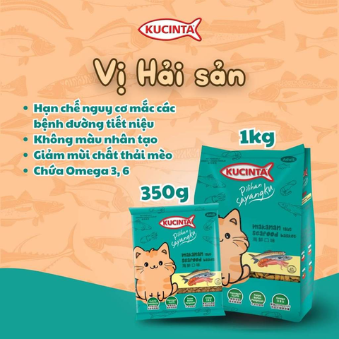 Thức ăn hạt dành cho mèo từ 3 tháng tuổi Kucinta