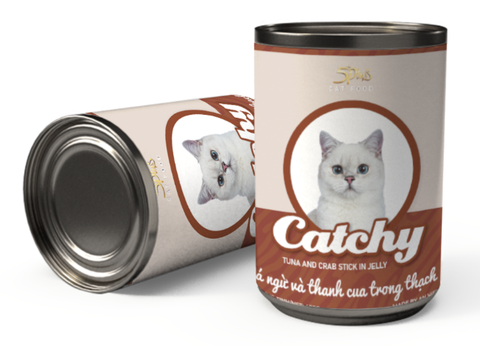 Pate Lon Catchy Jelly 400g Cho Mèo