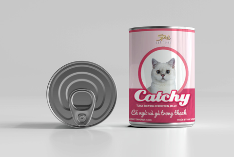 Pate Lon Catchy Jelly 400g Cho Mèo