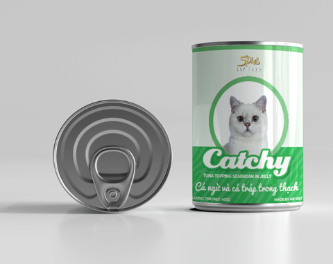 Pate Lon Catchy Jelly 400g Cho Mèo