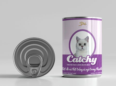 Pate Lon Catchy Jelly 400g Cho Mèo