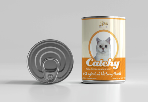 Pate Lon Catchy Jelly 400g Cho Mèo
