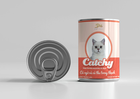 Pate Lon Catchy Jelly 400g Cho Mèo
