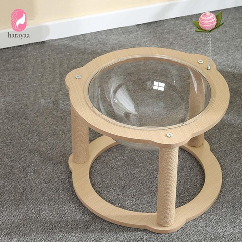 Giường ngủ mica tròn cho mèo