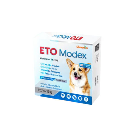 Eto modex trị ghẻ,ve, rận cho chó