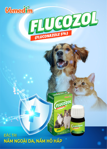 Dung dịch uống/ thoa đặc trị nấm cho thú cưng Flucozol