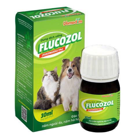 Dung dịch uống/ thoa đặc trị nấm cho thú cưng Flucozol