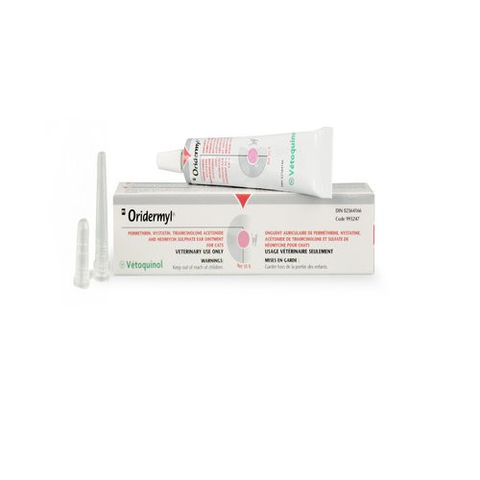 Oridermyl - Thuốc bôi trị viêm tai, ve, rận, nấm, ghẻ 10g