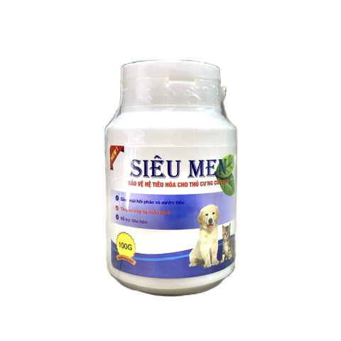 SIÊU MEN - MEN BẢO VỆ TIÊU HÓA CHO THÚ CƯNG (HỘP 100GR)