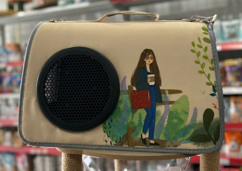 Túi vòm họa tiết cô gái S:42*20*27